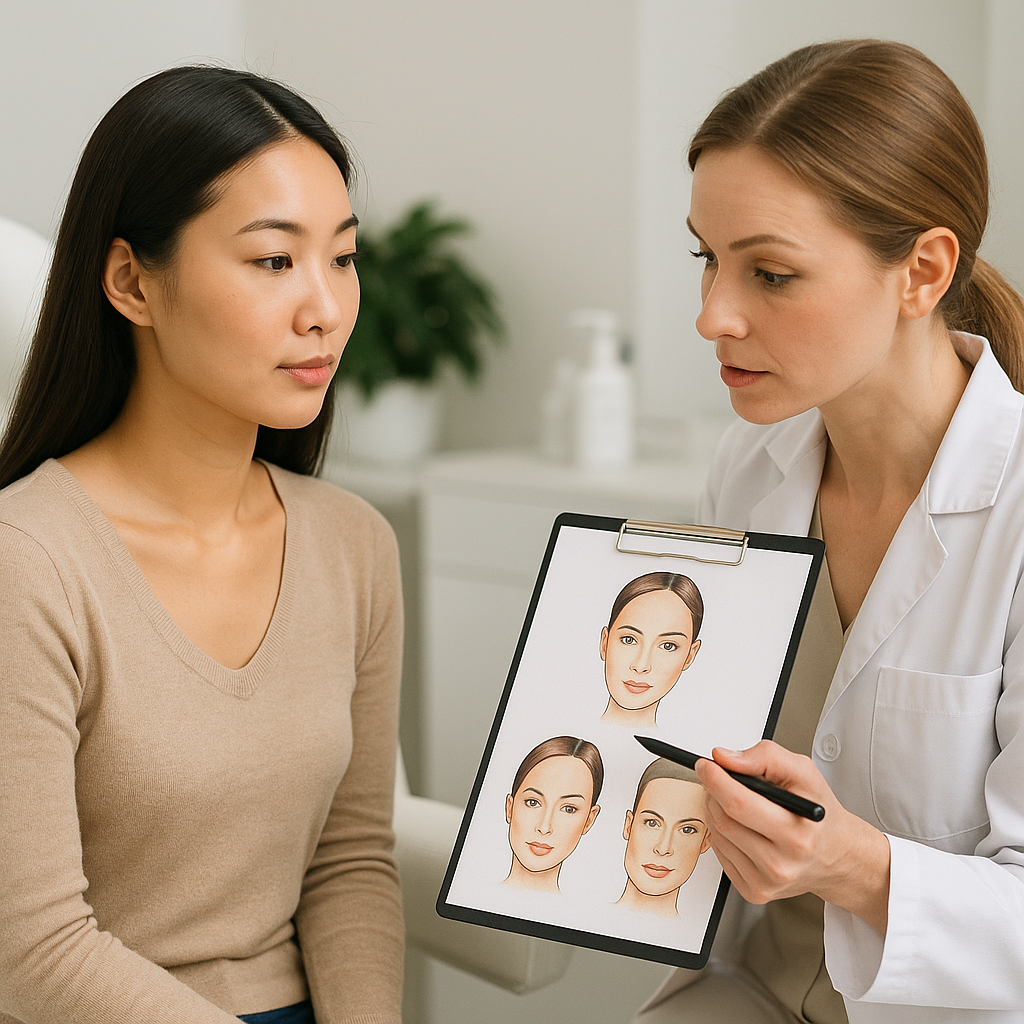 Ästhetische Planung nach Gesichtstyp: Unterschiedliche Ansätze für ovale, herzförmige und eckige Gesichter